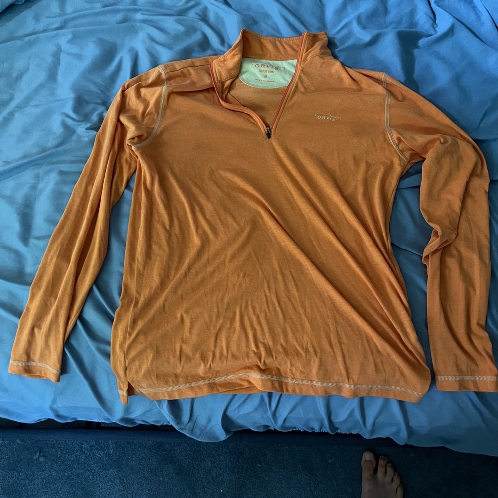 Orvis Orange Long Sleeve Tee